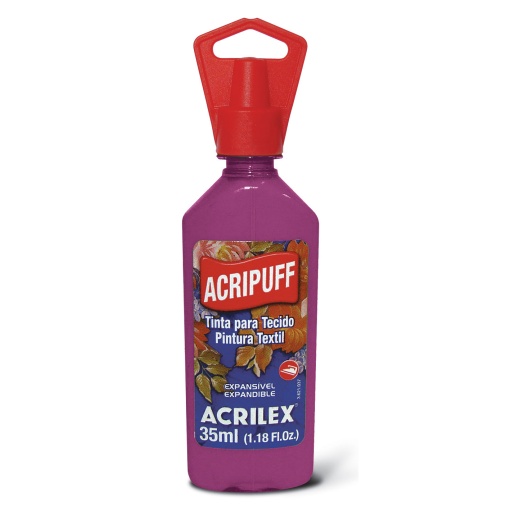 Tinta para Tecido Expansível ACRILEX Acripuff Magenta 549 35ml