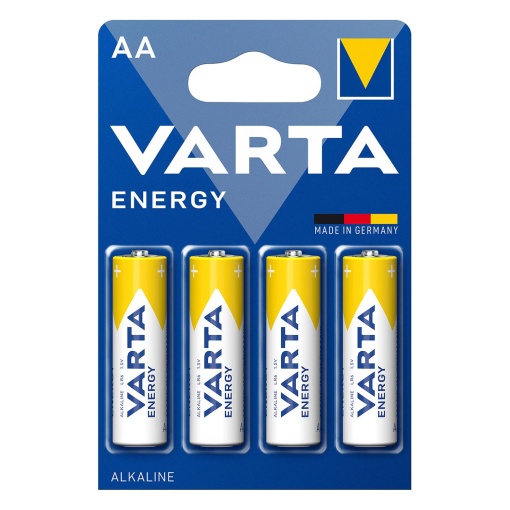 Pilha Alcalina AA LR6 1,5V (4 unidades) VARTA Energy 4006