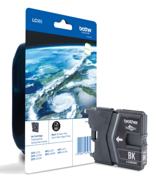 Tinteiro BROTHER LC985 BK Preto DCPJ125/MFCJ265W/1410/J315W