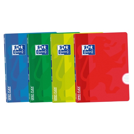 Caderno A5 Capa Plástica Agrafado OXFORD Openflex Pautado 48 folhas 90g Sortido