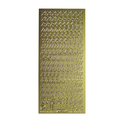 Autocolantes STARFORM Letras Dourado