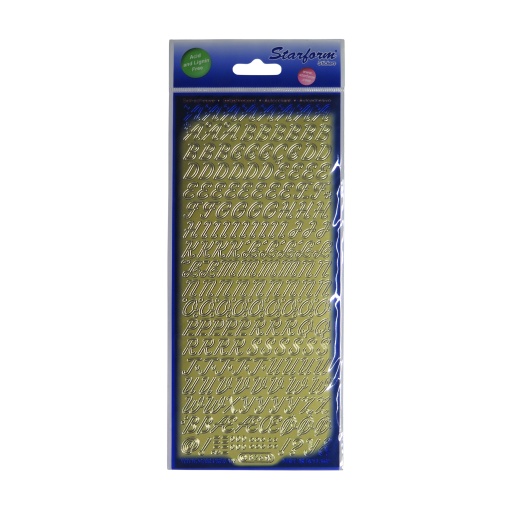 Autocolantes STARFORM Letras Dourado