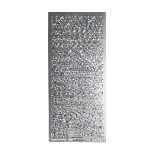 Autocolantes STARFORM Letras Prateado