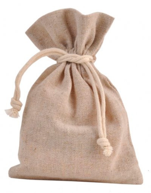 Saco Tecido Natural 10cmx14cm