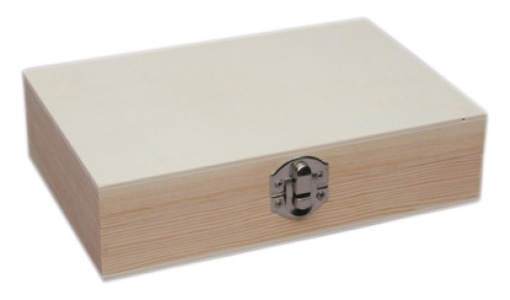 Caixa de Madeira 18x12x4,5cm