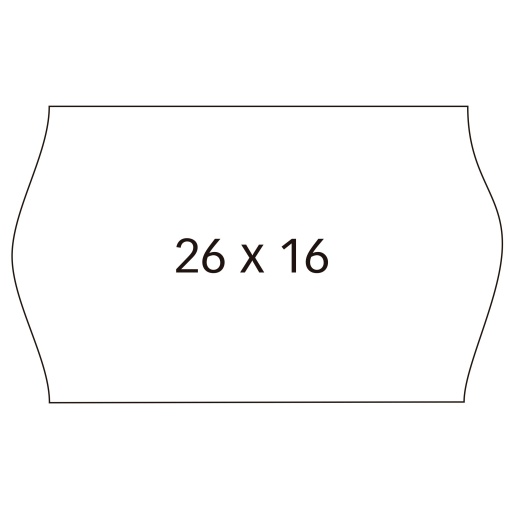 Etiquetas para etiquetadora permanentes APLI 26x16mm branco 6 rolos com 1000 unidades 100922
