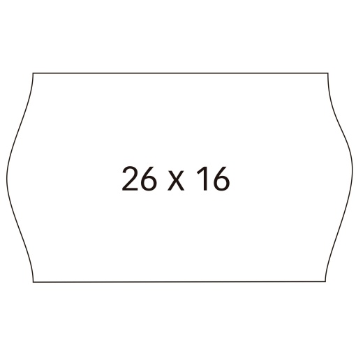 Etiquetas para etiquetadora removíveis APLI 26x16mm branco 6 rolos com 1000 unidades 100923