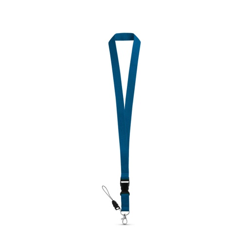 Fita para Crachá com Mosquetão 530x20mm azul