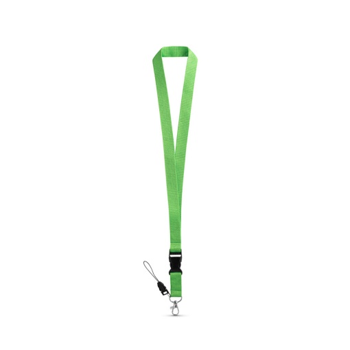 Fita para Crachá com Mosquetão 530x20mm verde claro