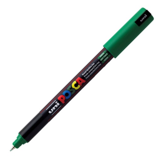 Marcador UNI Posca Pc-1mr extra fino 0,7mm verde 6