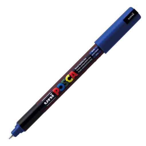 Marcador UNI Posca Pc-1mr extra fino 0,7mm azul 33