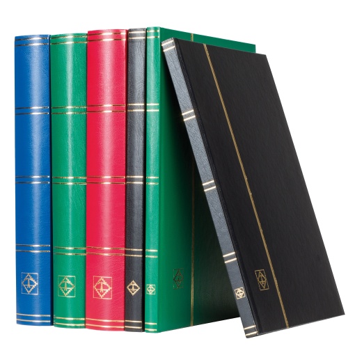 Álbum de filatelia LEUCHTTURM Basic S16 16 páginas folha preta sortido