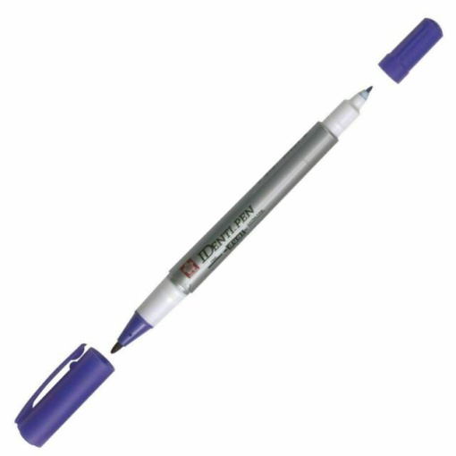 Marcador SAKURA Identi-pen 441 2 pontas 0,4mm+1mm azul 36