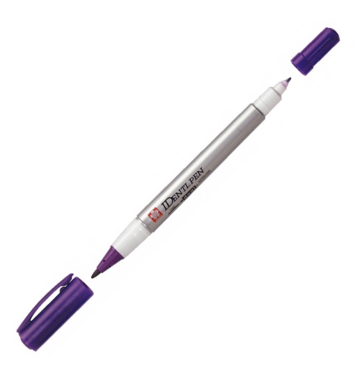 Marcador SAKURA Identi-pen 441 2 pontas 0,4mm+1mm roxo 24
