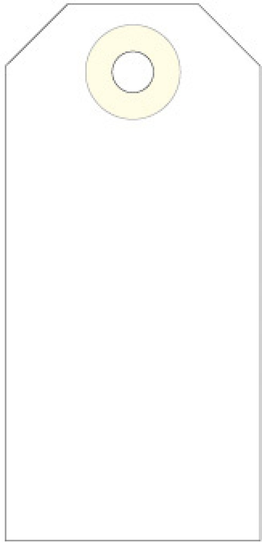 Etiquetas Manilha APLI 80x38mm Branco Caixa com 1000