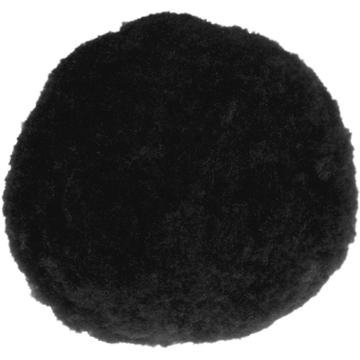 Pompons 15mm Preto com 40 MEYCO