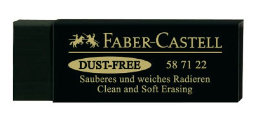 Borracha FABER-CASTELL Dust-Free Verde Escuro