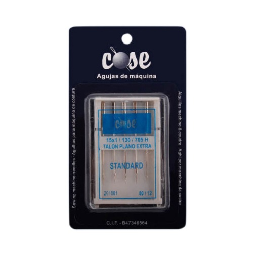 Agulha para máquina COSE N.80 standard com 5 unidades