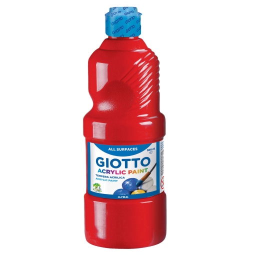 Tinta Acrílica GIOTTO Paint Vermelho 500ml