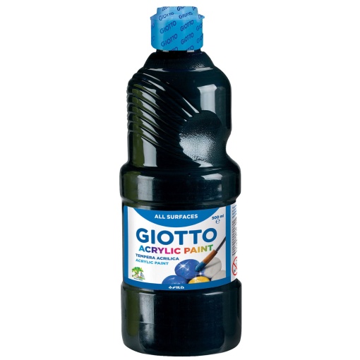 Tinta Acrílica GIOTTO Paint Preto 500ml