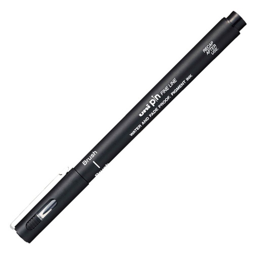 Brush Pen UNI Pin Pigment Preto BR-200