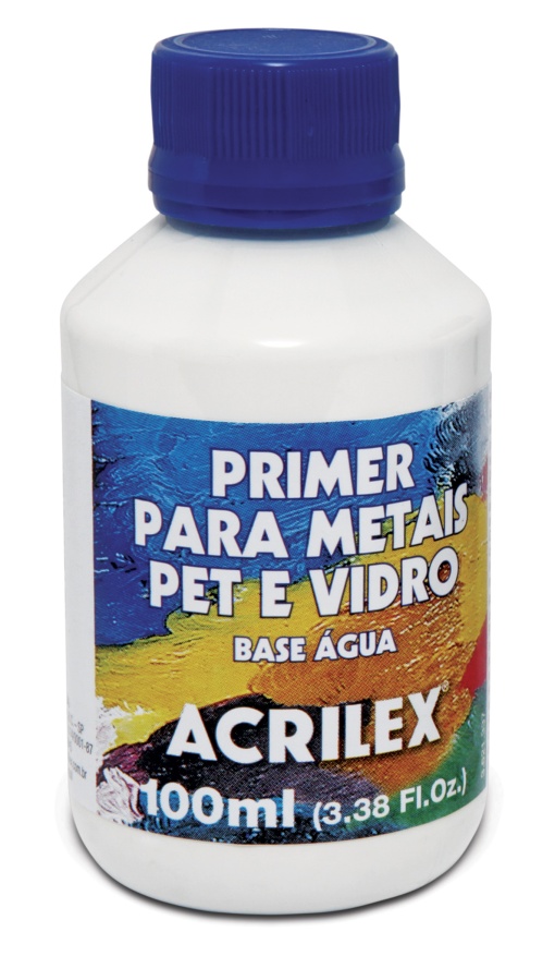 Primer para Metais Pet e Vidro ACRILEX 100ml