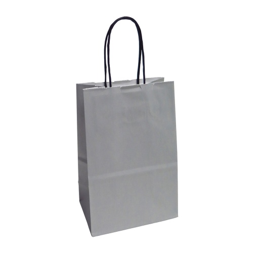 Saco de Papel Asa Torcida 38 Cinzento 14x8,5x21,5cm