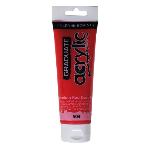 Tinta acrílica DALER-ROWNEY Graduate vermelho 123120504 120ml