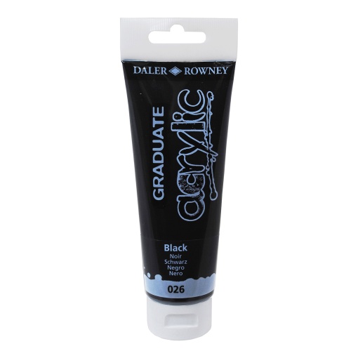 Tinta Acrílica DALER-ROWNEY Graduate Preto 120ml