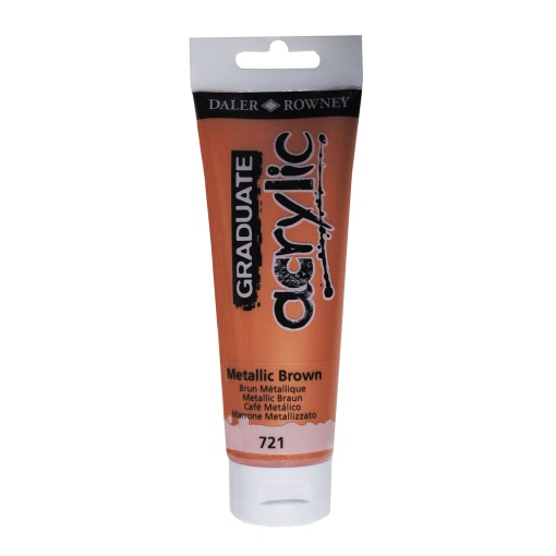 Tinta Acrílica DALER-ROWNEY Graduate Metálica Castanho 120ml