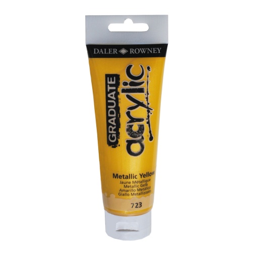 Tinta Acrílica DALER-ROWNEY Graduate Metálica Amarelo 120ml