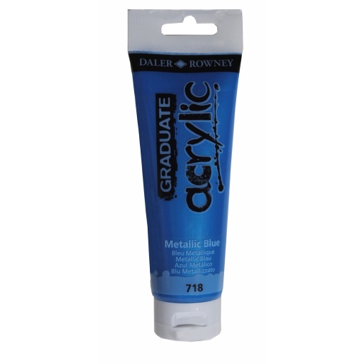 Tinta Acrílica DALER-ROWNEY Graduate Azul Metálico 120ml
