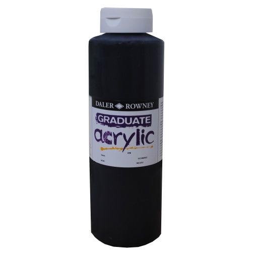 Tinta Acrílica DALER-ROWNEY Graduate Preto 500ml