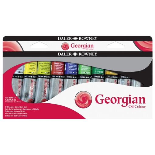 Tinta Óleo DALER-ROWNEY Georgian 38ml caixa com 10 cores