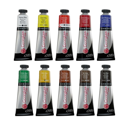 Tinta Óleo DALER-ROWNEY Georgian 38ml caixa com 10 cores