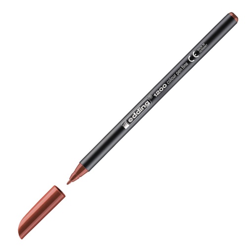 Marcador EDDING 1200 1mm castanho