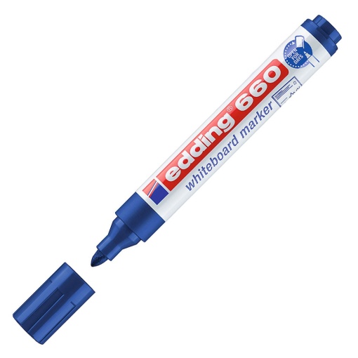 Marcador para quadro branco EDDING 660 1,5-3mm azul