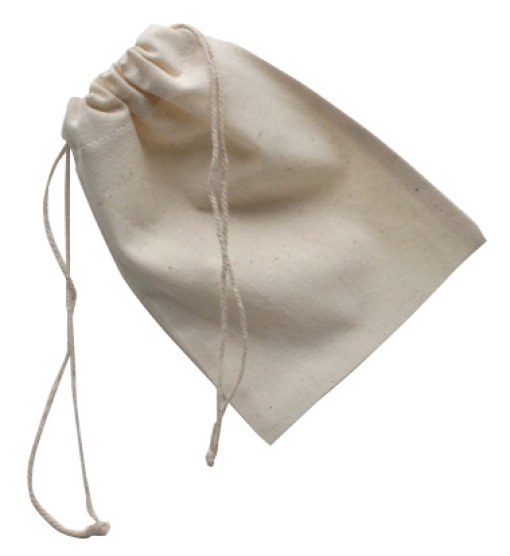 Saco Algodão Cru com Cordão 10,5x15cm