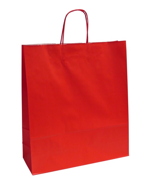 Saco de Papel Asa Torcida 59 Vermelho 36x12x41cm