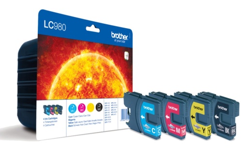 Tinteiro BROTHER LC980 VALBP Pack 4 Cores DCP145C