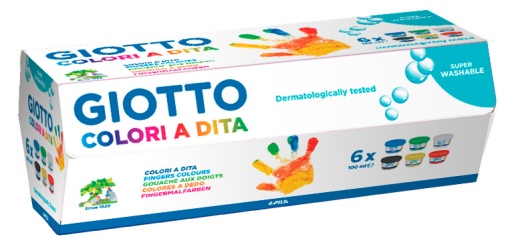 Pintura de Dedos GIOTTO Dita (6x100ml)