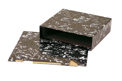 Caixa para Pasta de Arquivo Desmontada CARTONEX A4 Comercial Lombada 80mm Marmoreado