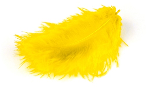 Penas MEYCO 10/12cm amarelo - 17 unidades
