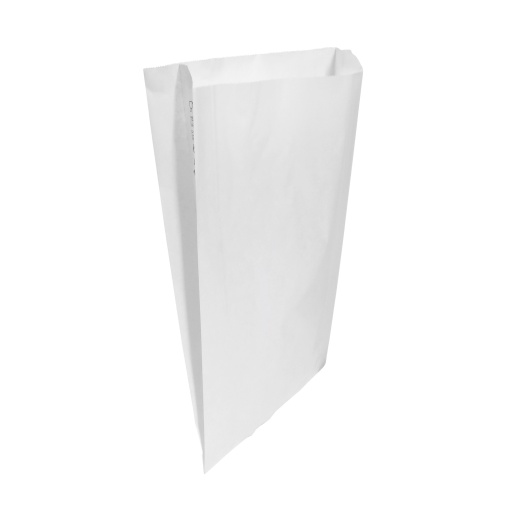Saqueta Papel Branco 25x44+7cm com Fole com 200