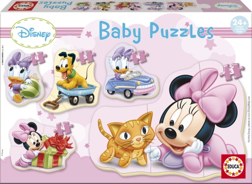 Puzzle EDUCA Baby 5x3-5 peças Baby Minnie