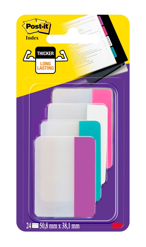 Index POST-IT Strong 50,8x38mm 4 cores - 24 folhas