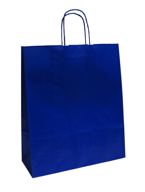 Saco de Papel Asa Torcida 188 Azul 36x12x41cm
