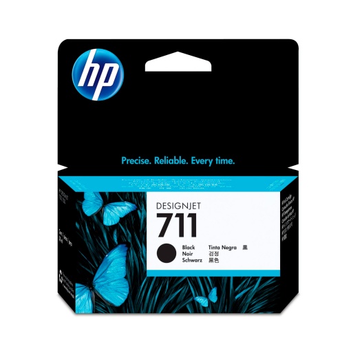 Tinteiro HP 711 Preto CZ129A Designjet T120/520