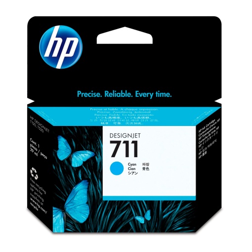 Tinteiro HP 711 Azul CZ130A Designjet T120/520