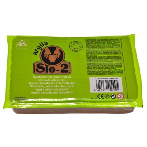 Argila natural vermelho SIO-2 1,5kg